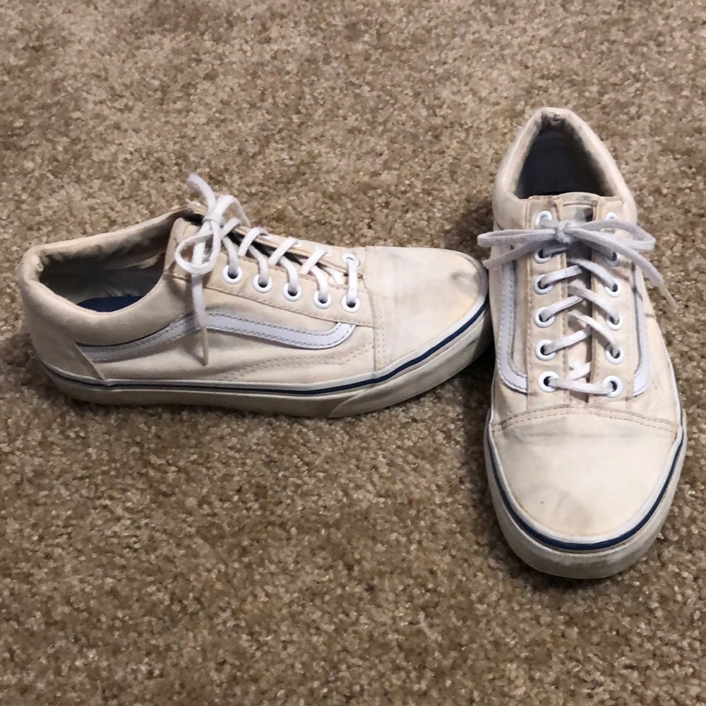 Old Skool White Vans